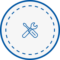 海洋構造物の施工・補修のアイコン