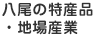 八尾の特産品・地場産業